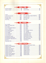 Amruta Family Restaurant And Bar menu 8