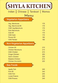 Shyla Kitchen menu 4