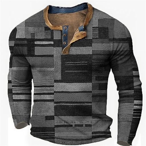 Title 1, Camiseta masculina estampada digitalmente com b...
