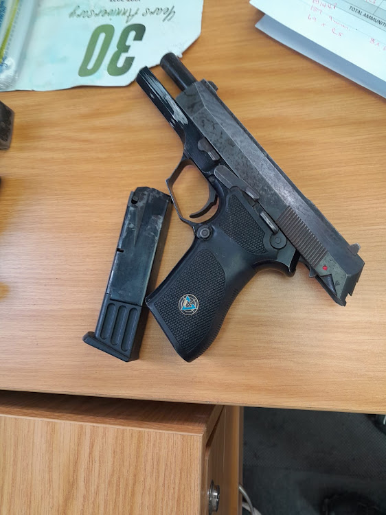 One of the firearms recovered by police.