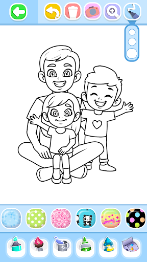 Screenshot Family Love Coloring Book