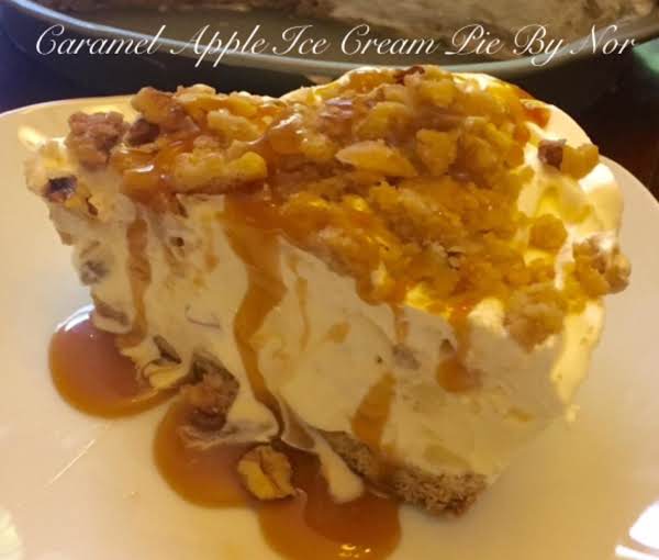 CARAMEL APPLE NUT ICE CREAM PIE_image