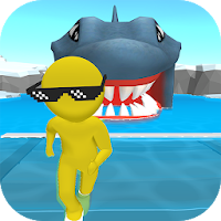 Survival Raft - Ocean Shark  Human Fall Survival