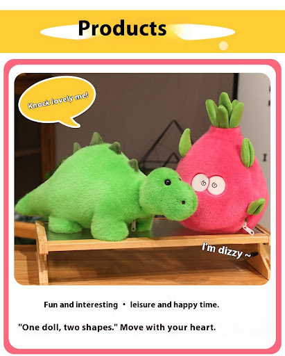 Title 9, Dragon Fruit Transformation Flip Little Dinosau...