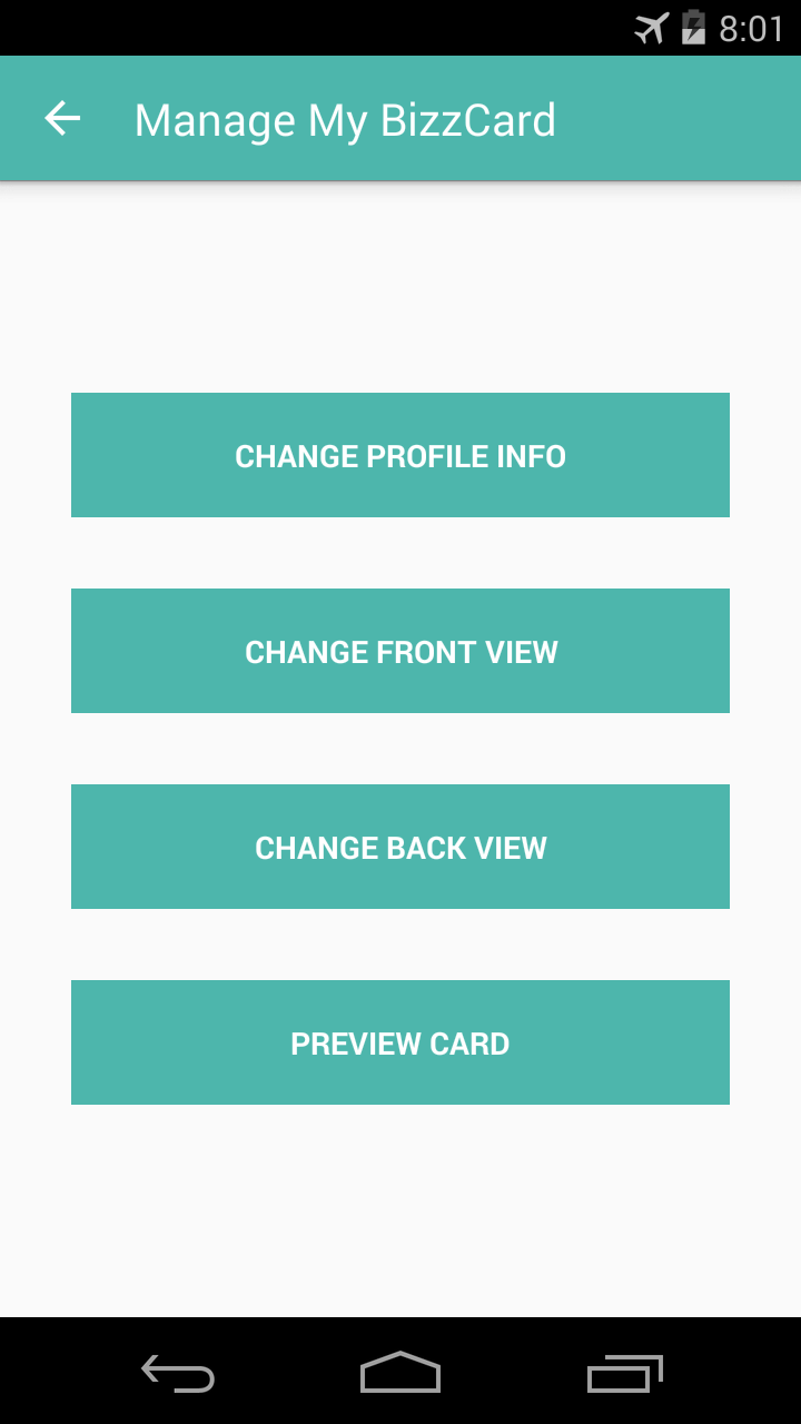 Bizzcard QRCode Screen 3