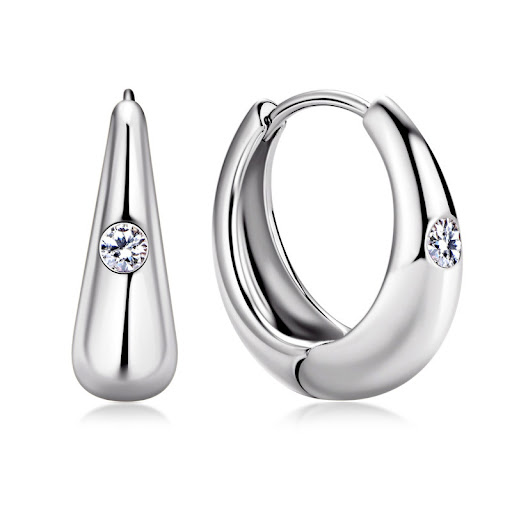 Title 1, 925 Silver Moissanite Earrings European And Ame...