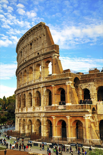 The Colosseum in Rome, Italy.