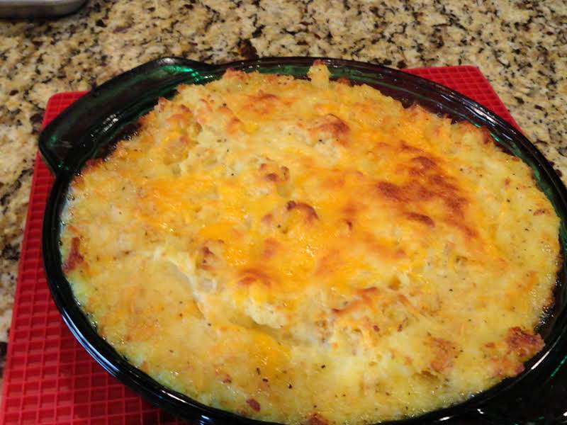 Cheesy Mashed Potato Bake