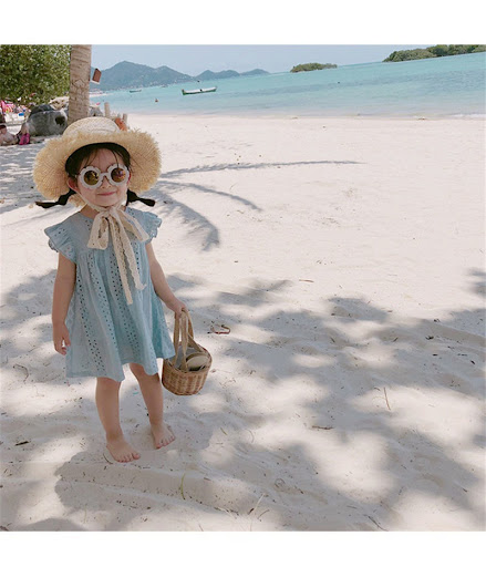 Title 4, Baby Flying Sleeve Lace Hollow Princess Dress P...