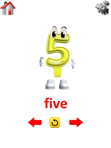 Preschool Flashcards 3D Animated Numbers