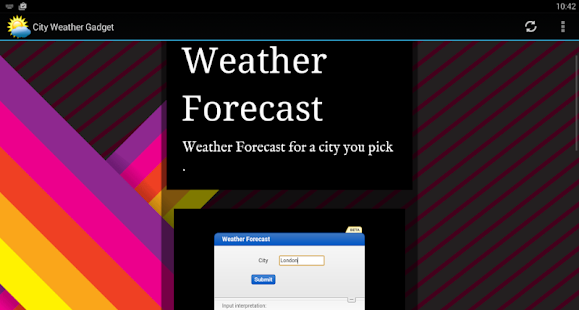 Weather Widget App Free screenshot for Android