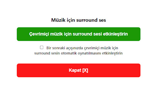 Müzik için surround ses