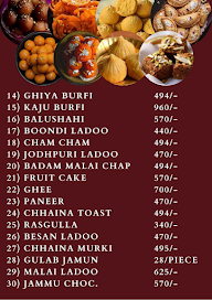 Heera  Sweets Laxmi Nagar menu 3