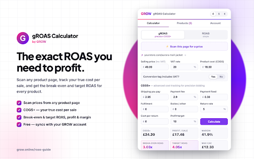 ROAS Calculator Advanced screenshot 1