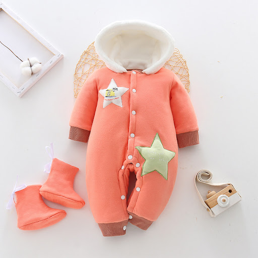 Title 9, Newborn one-piece thick clothes Keep your baby ...