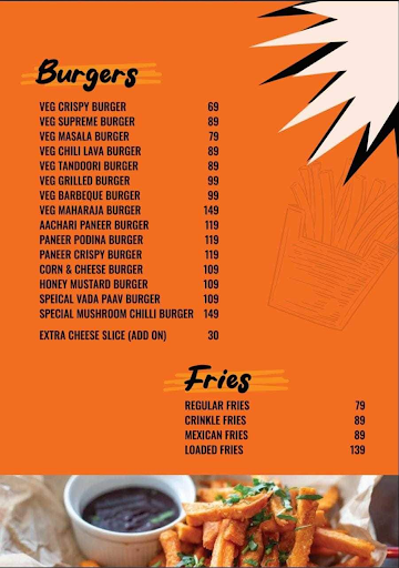 Finger Licious menu 