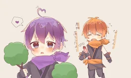 🧡💜    買い物の帰り道で………