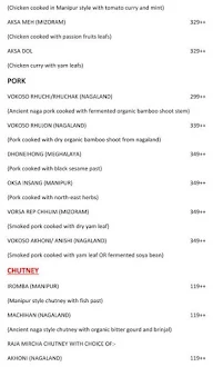 North East Flavours menu 4