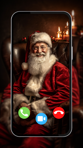 Screenshot Santa Claus Fake Video Call