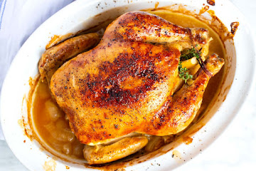 Simple Whole Roasted Chicken with Lemon