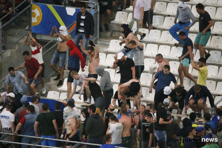 Au Vélodrome, certains supporters russes ont attaqué les Anglais