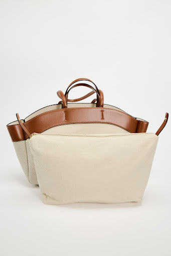 Title 14, Canvas Bag Womens Fashion Stitching Large Capa...