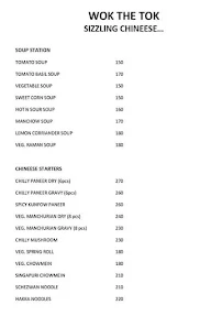 Wok The Tok - Sizzling Chinese menu 1