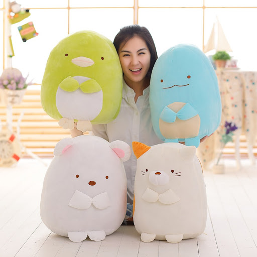 Title 1, Corner creature doll holds cute plush toy perfe...