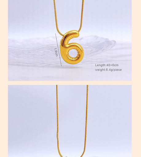 Title 8, Simple digital necklace pendant design for disp...