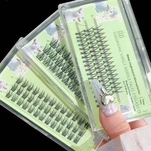 Title 1, Trilogy False Cat Ears Lower Eyelashes Segmente...