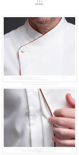 Title 7, Long Sleeve Chefs Elastic Working Clothes, com...