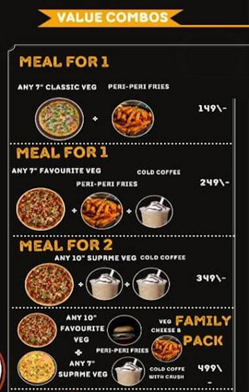 Star's Pizza menu 