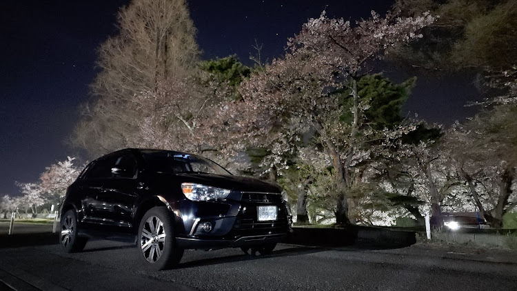 RVRの#RVR・夏タイヤ・春・桜・散りゆく桜とコラボでいかがでしょう？に関するカスタム事例の投稿画像1枚目