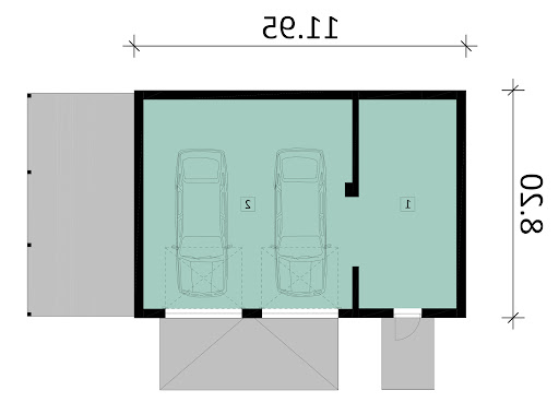 GKa2 - Rzut garażu