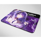 Lót Chuột Cỡ Lớn, Bàn Di Chuột, Mouse Pad Nhân Vật Raiden Shogun Genshin Impact