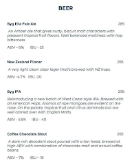 Byg Brewski Brewing Company menu 4