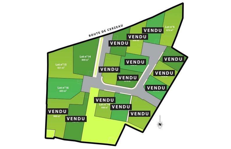 Vente terrain  693 m² à La Crèche (79260), 41 808 €