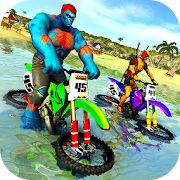 Superhero Water Surfer Bike Racing: Beach Racer  Icon