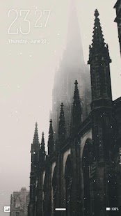 Snow City Live Wallpaper Lock Screen - náhled