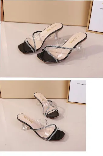 Title 16, Rhinestone Fairy Wine Glass Heel All-match High...