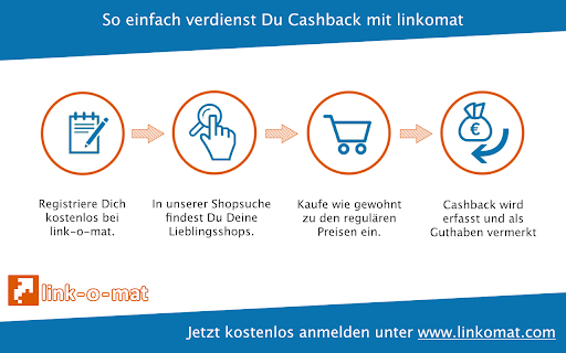 einfach verdienst Cashback linkomat Registriere Shopsuche gewohnt Cashback kostenlos regularen link-o-mat. Lieblingsshops. Guthaben vermerkt Jetzt kostenlos anmelden 