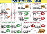 Robin Pizza Den menu 1