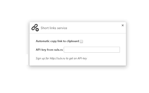 Short links service