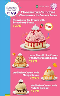 Gourmet Ice cream Cakes by Baskin Robbins menu 8