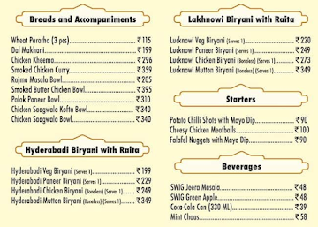 The Biryani Life menu 