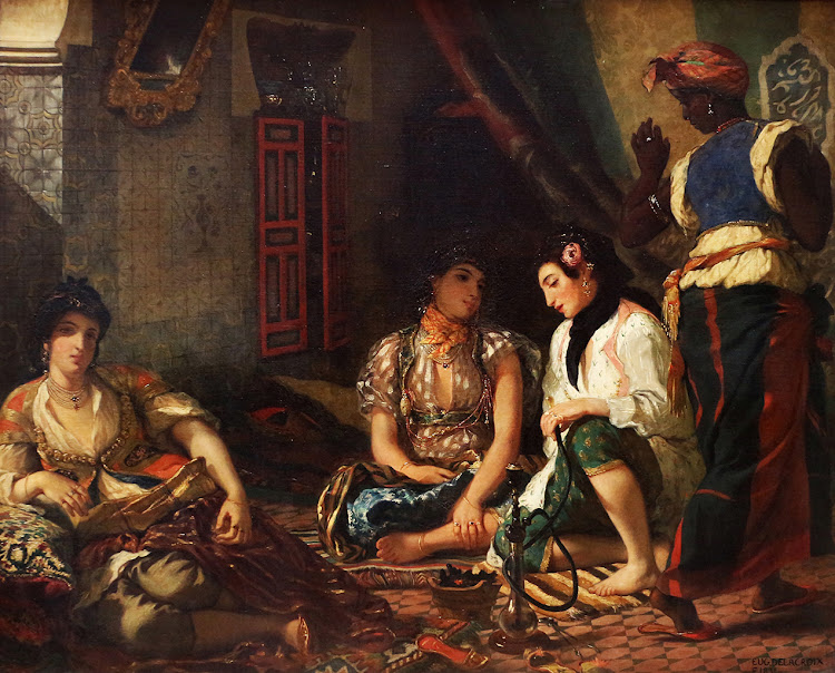 'Women of Algiers in Their Apartment' by Eugène Delacroix (1834).