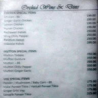 Orchid Wine And Dine menu 1