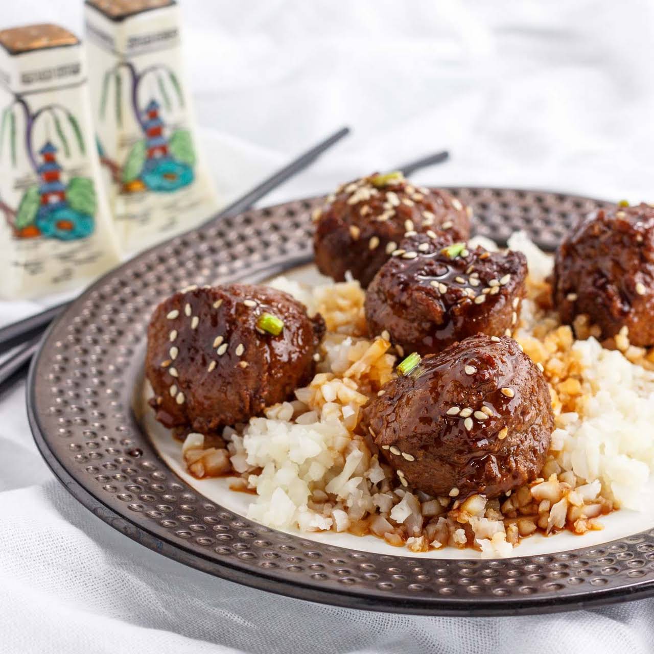 Keto Asian Teriyaki Meatballs