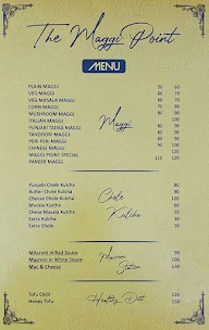 The Maggi Point menu 1