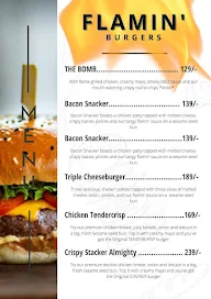 Flamin Burgers menu 3